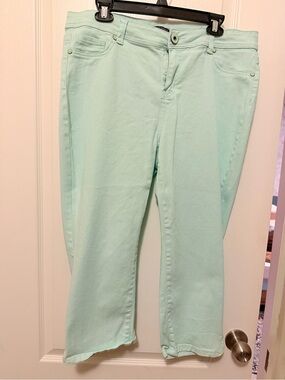 Women’s Mint Green Stretch Jeans